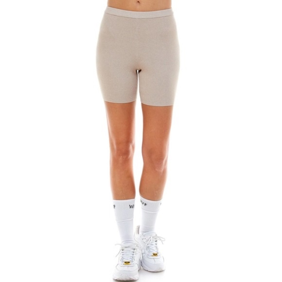 WAYF Luke Ribbed Knit Jogger Shorts NWT - Picture 1 of 15